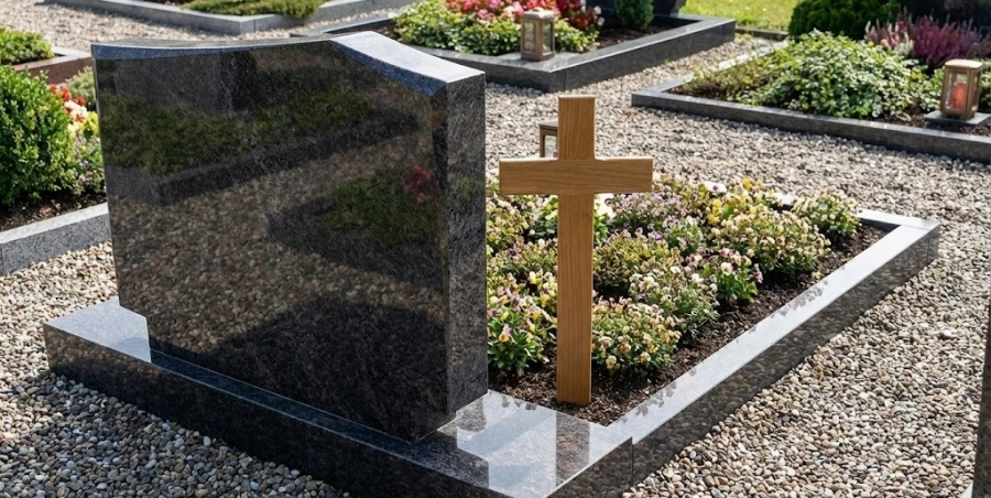 ustanovka-kresta-v-tsvetnik-pamyatnika